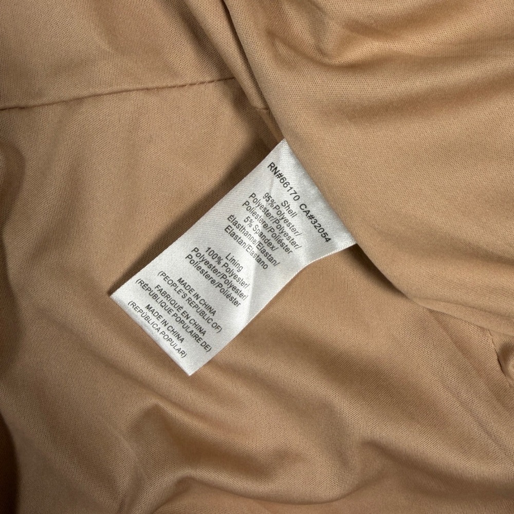 Hutch Anthropologie Faux Vegan Suede Blush Pink Open Front Draped Jacket Women M - Picture 6 of 10